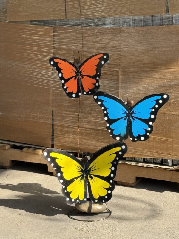 3 Tier Butterfly on Rock