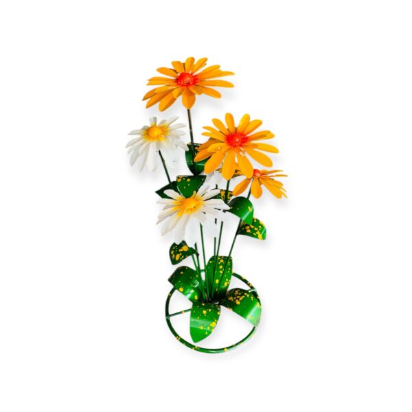White Daisies & Yellow Flowers  (Ring base)