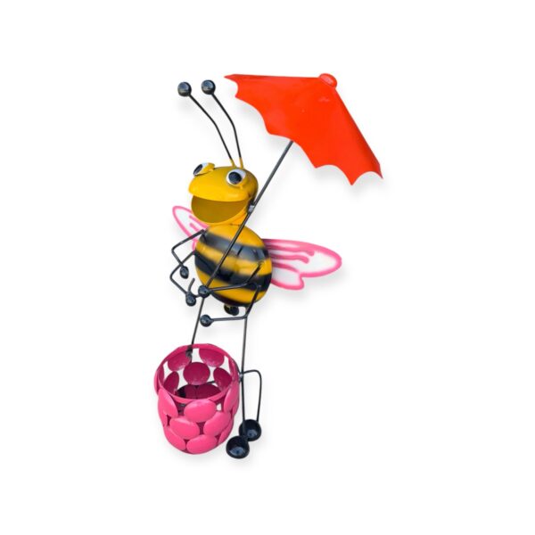Bee with honeybee planter & umbrella