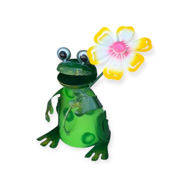 Frog holding flower - Image 3