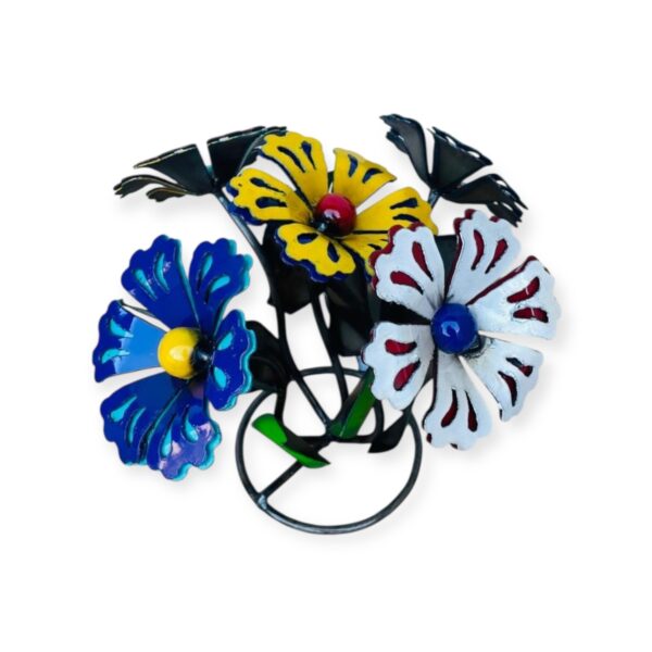 5 DOUBLE LAZER FLOWERS. RING BASE.