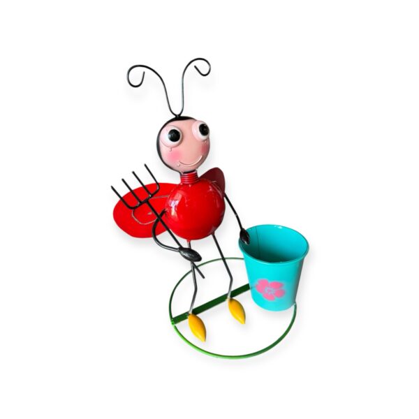 Ladybug with rake & bucket - Image 2