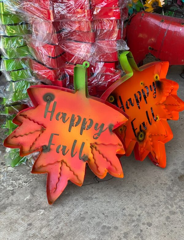 Happy fall leaf