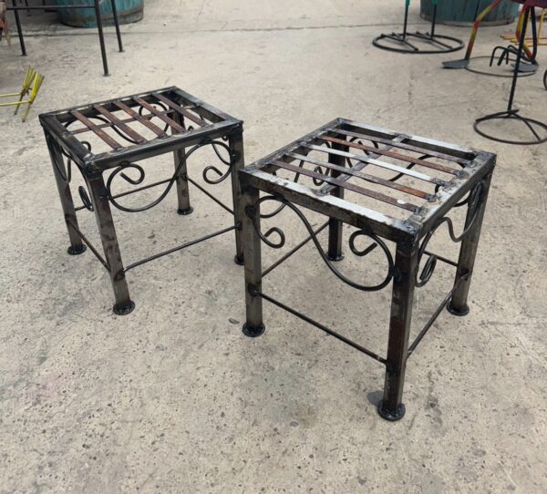 Short square table