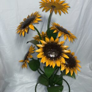 Item: 00100376A - Large 7 Sunflowers Bush on Ring base