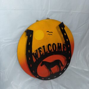 Item: 00100371B - Welcome Horseshoe Sign