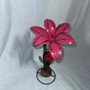 Item: 00100391B - Pink Lily on rock