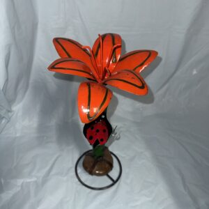 Item: 00100393B - Orange Lily on rock