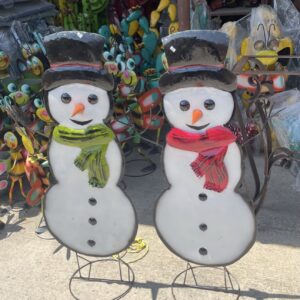 Snowman with Scarf - Ring Base