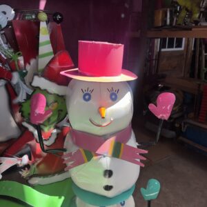 Eyelashes Snowman with Hat